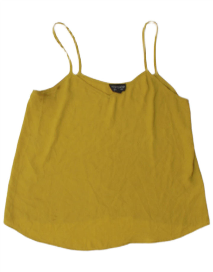 Topshop ženski Cami Top UK 10 mali žuti poliester