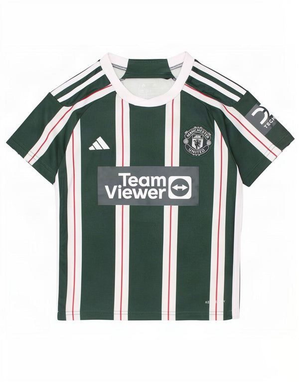 Majica kratkih rukava Adidas Boys Manchester United Graphic T-Shirt 10-11 Years Zelene pruge