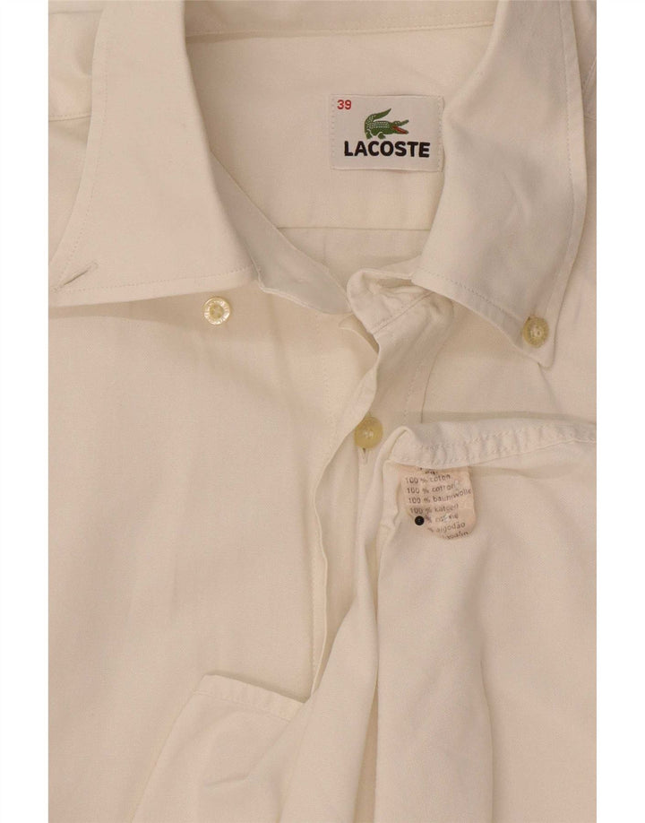Lacoste muška košulja kratkih rukava, veličina 39, srednji bijeli pamuk