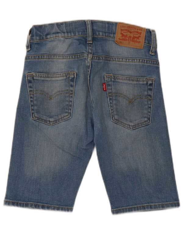 Levi's Boys 511 uske traper kratke hlače 9-10 godina W24 plavi pamuk