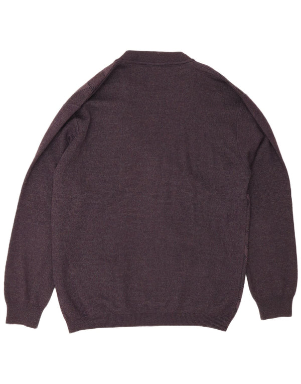 Rodes muški kardigan pulover 2XL ljubičasta argyle/dijamantna vuna