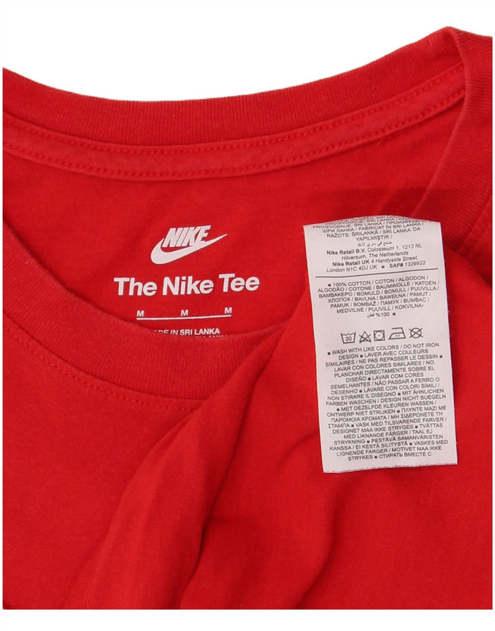 Nike muška majica s grafičkim motivima srednje crvene pamučne boje