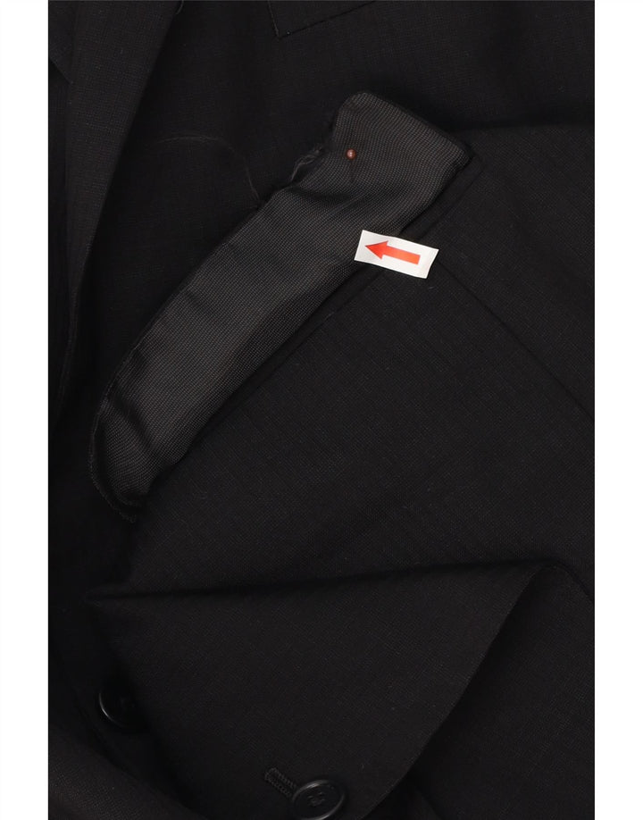 Michael Kors muška duga jakna s 2 gumba UK 46 3XL crna vuna