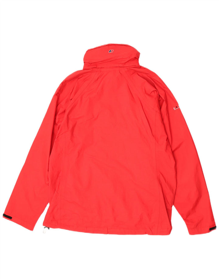 Berghaus Boys kišna jakna s kapuljačom 13-14 godina crvena najlon