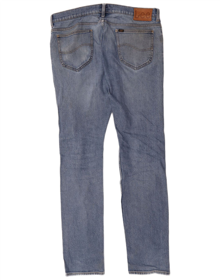 Lee Mens Rider Slim Jeans W34 L34 Plavi pamuk