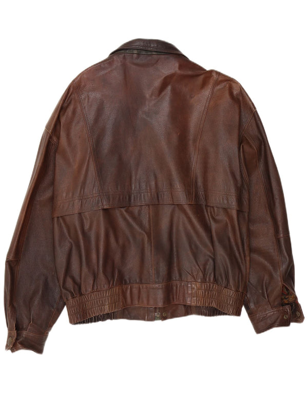 Canda muška bomber kožna jakna UK 42 XL smeđa
