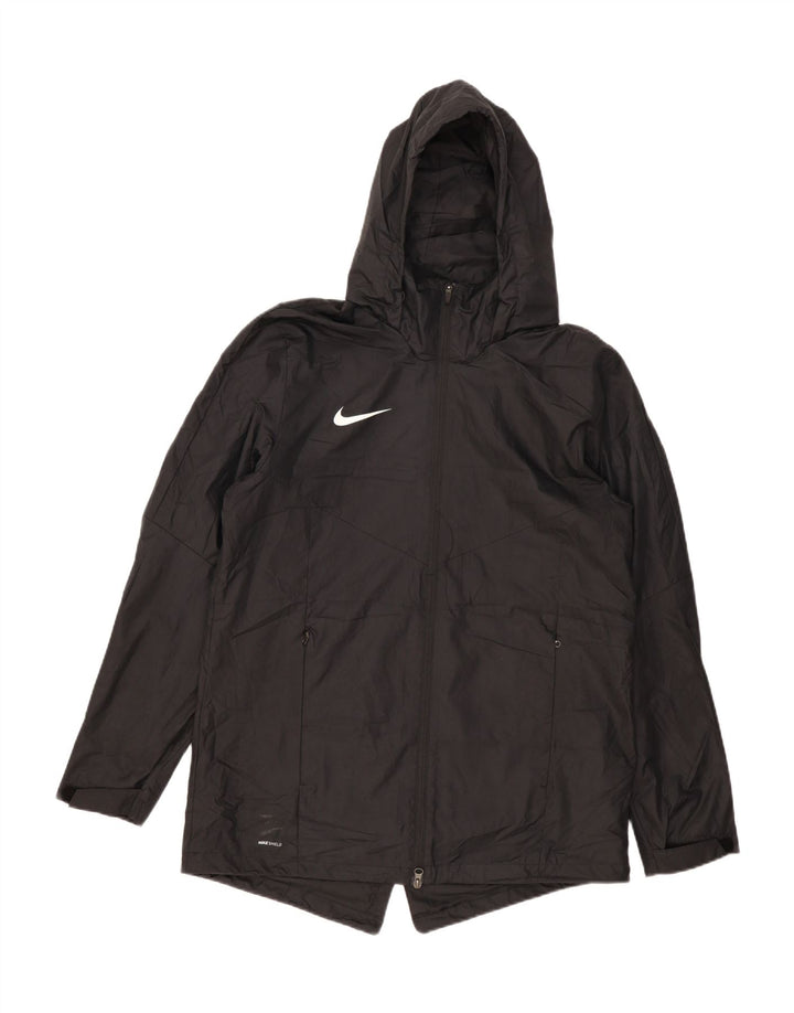 Nike muška kišna jakna s kapuljačom UK 40 veliki crni poliester
