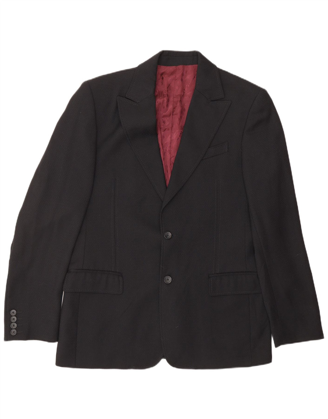 DOLCE & GABBANA muško dvodijelno odijelo IT 50 Large W36 L31 Crna nova vuna