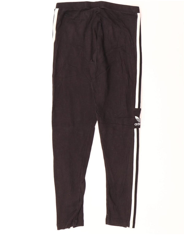 Adidas ženske tajice UK 12 Srednje crni pamuk