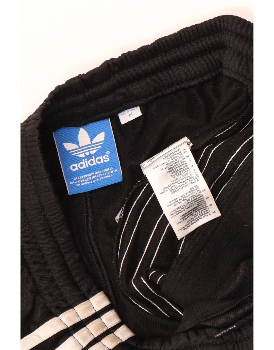Adidas muške trenirke srednje crne poliesterske hlače