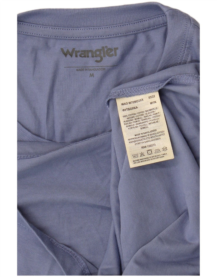 WRANGLER Muška majica kratkih rukava Srednje plavi pamuk
