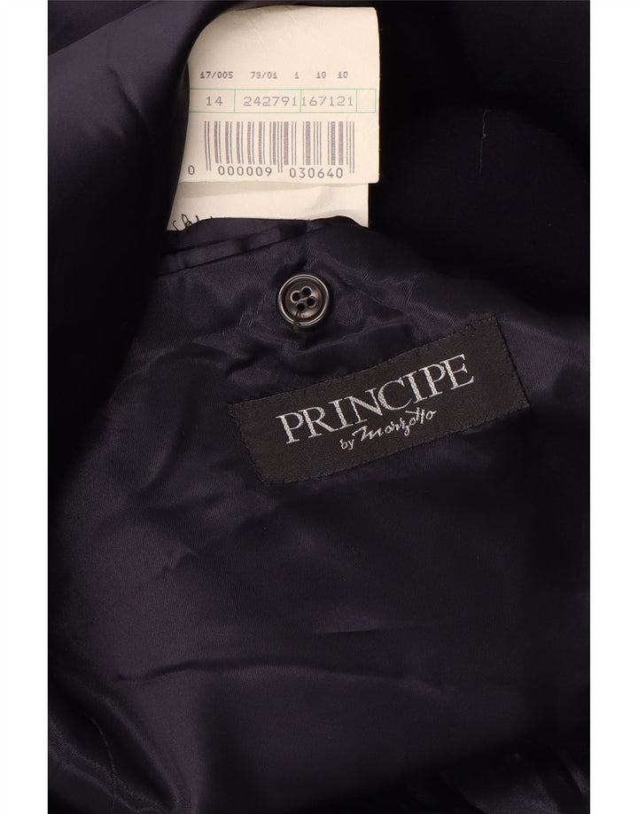 Marzotto Mens Principe kaput s dvorednim kopčanjem IT 50 Large tamnoplavi