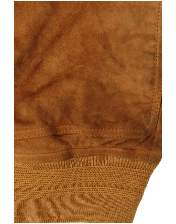 Vintage muška bomber jakna od brušene kože UK 40 velika smeđa