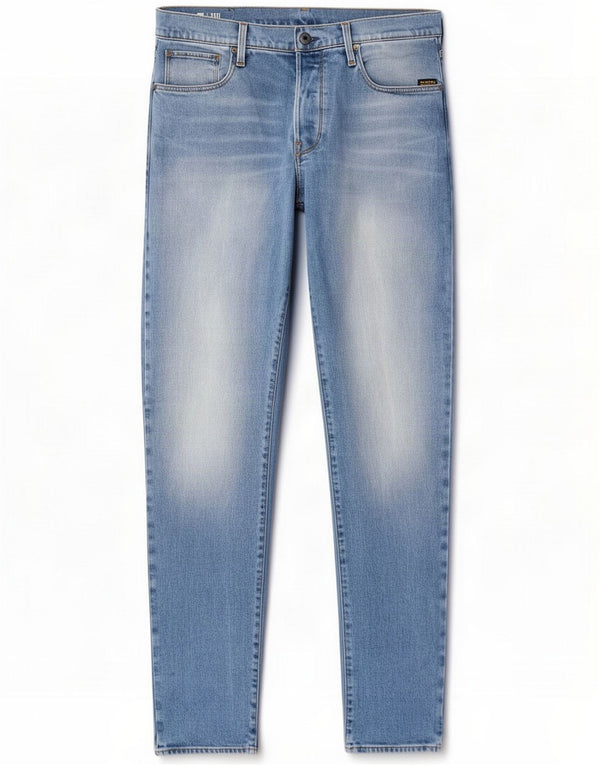 G-Star Mens 3301 Slim Jeans W34 L36 Blue Cotton