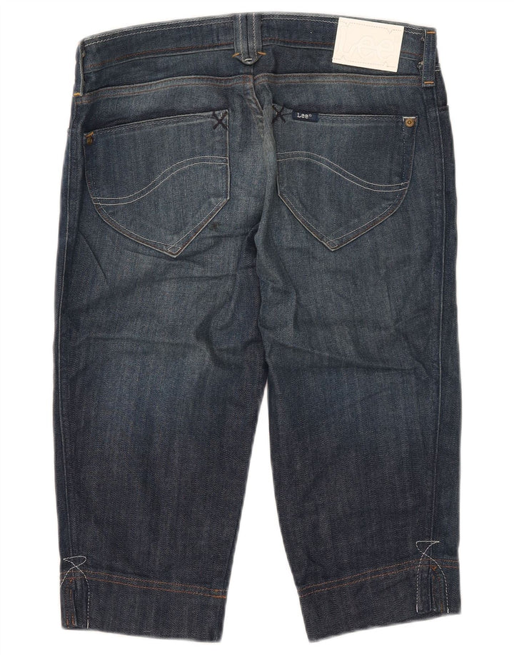 Lee ženske Crystal Capri traperice W30 L16 tamnoplavi pamuk