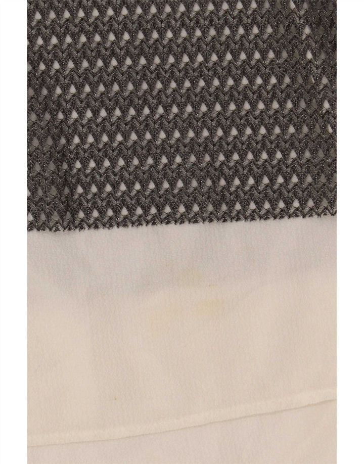 Zara ženska prozirna majica bez rukava UK 16 Large Gray Colourblock