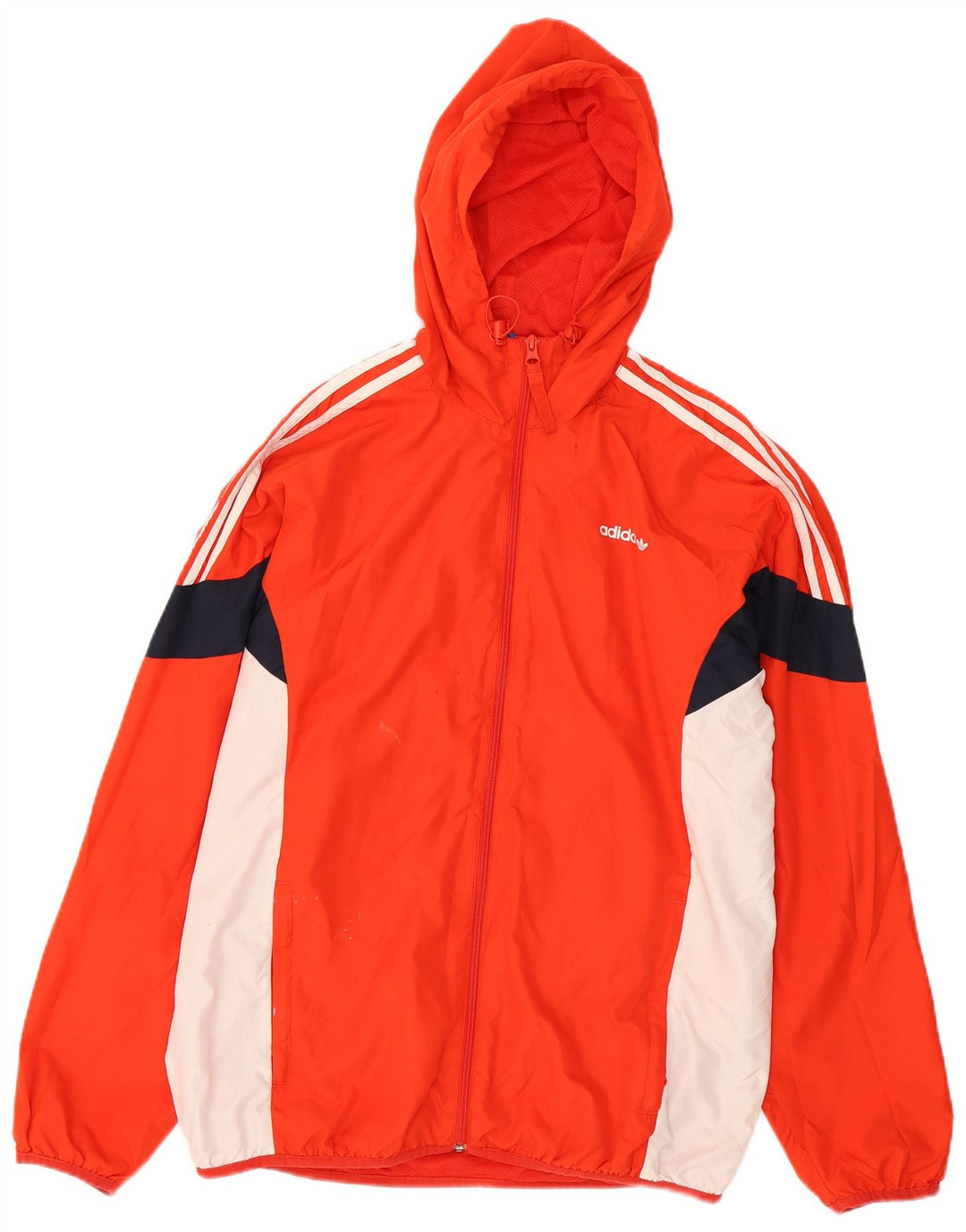 Adidas muška trenirka s kapuljačom, gornja jakna srednje crvene boje od poliestera