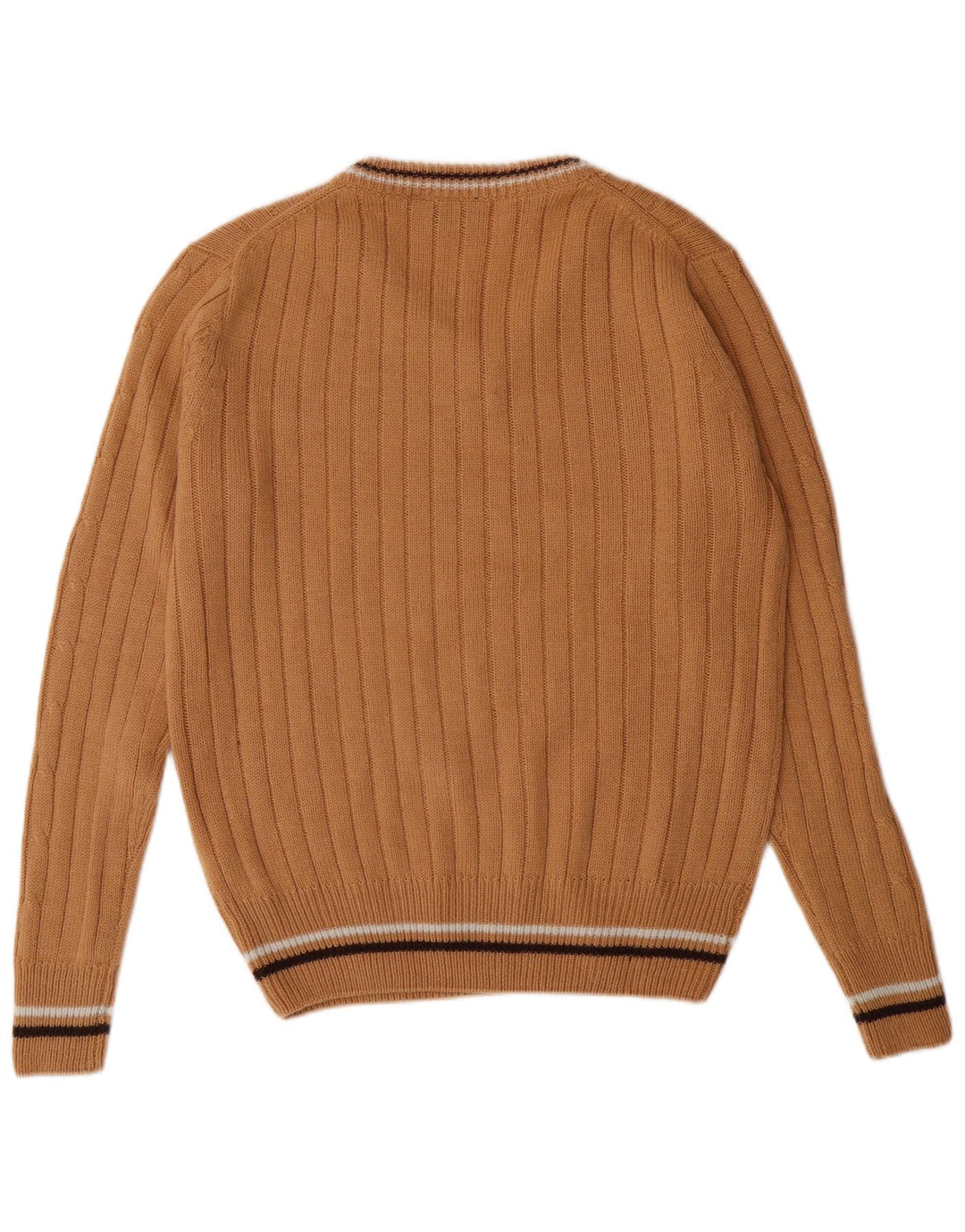 Lotto muški džemper s V-izrezom, srednje smeđi akril