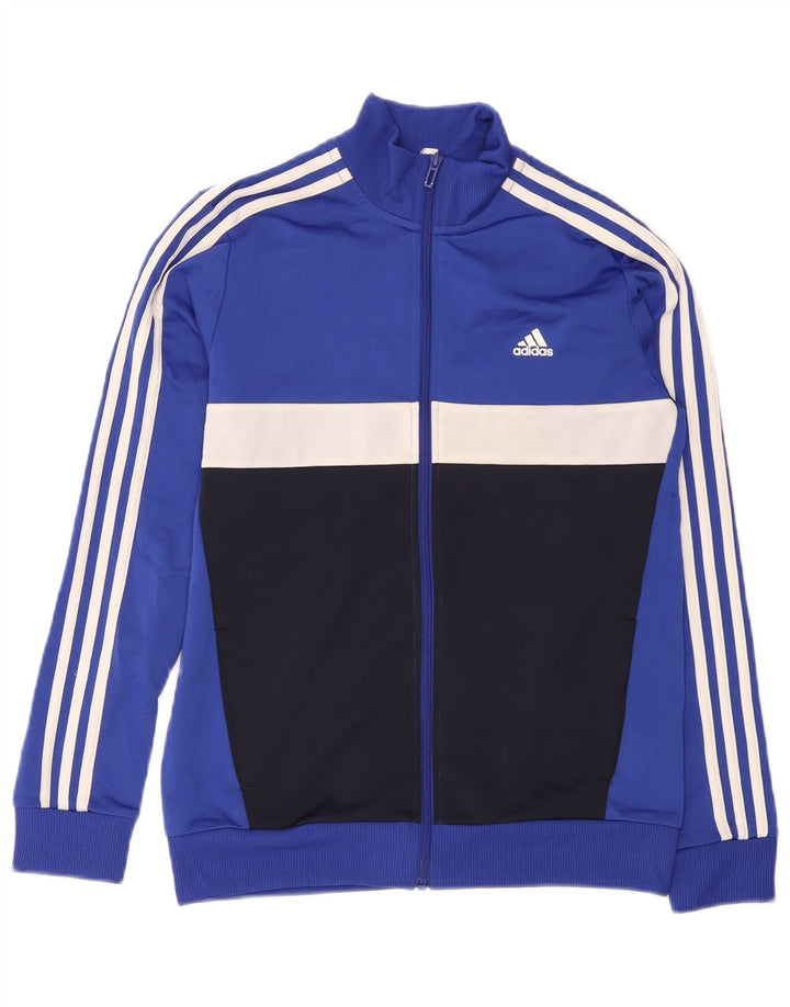 Adidas trenirka za dječake 13-14 godina plava poliesterska boja