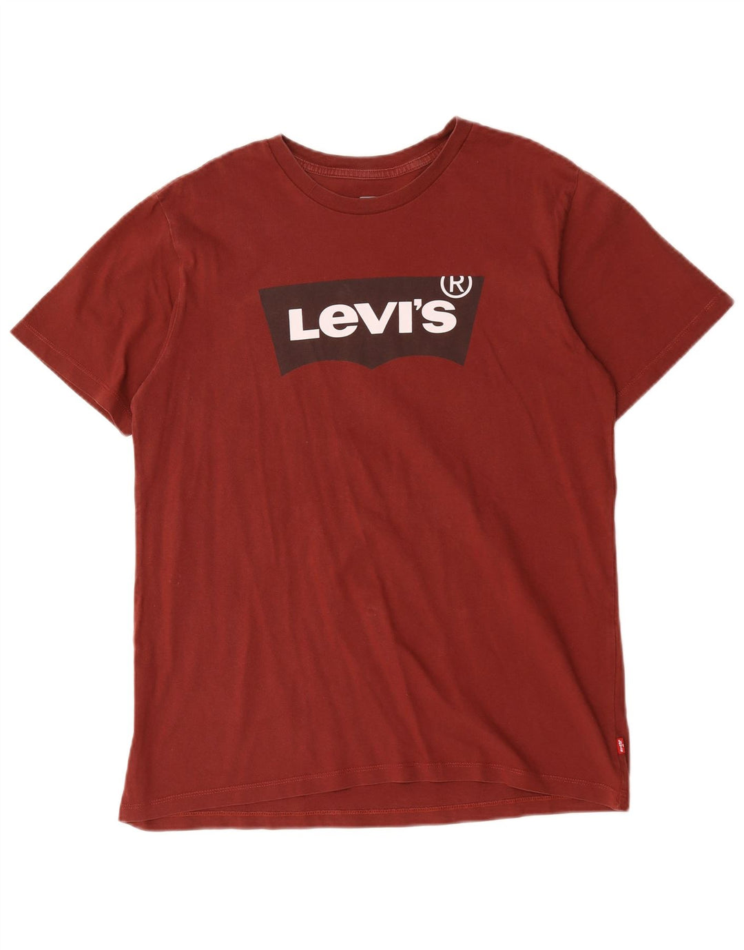 Levi's muška majica kratkih rukava srednje veličine, tamnocrveni pamuk