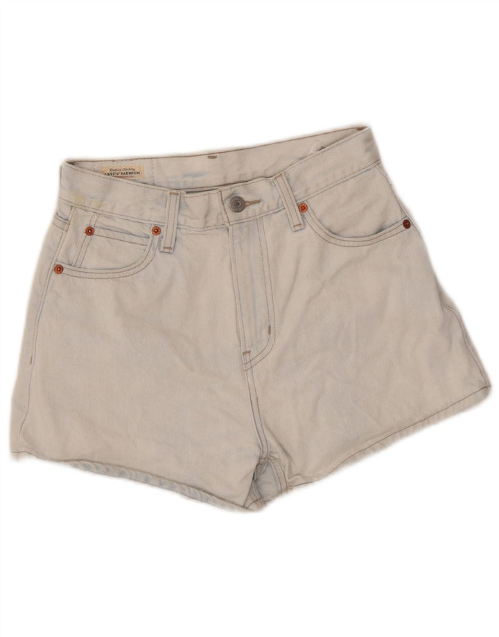 LEVI'S ženske kratke traper hlače visokog struka W25 XS plavi pamuk