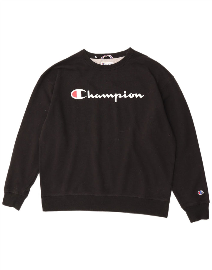 Champion muška majica s grafičkim motivima XL crni pamuk