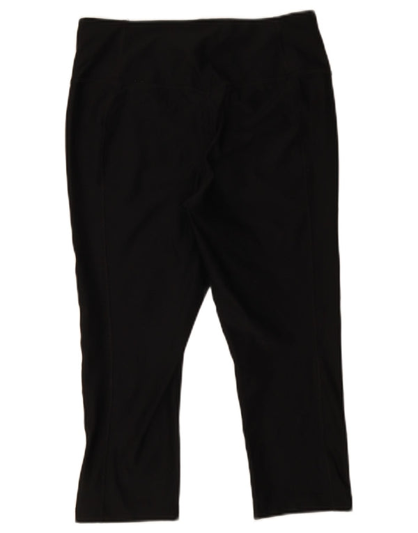 Nike Ženske Dri Fit Capri Leggings UK 14 Srednje crni poliester