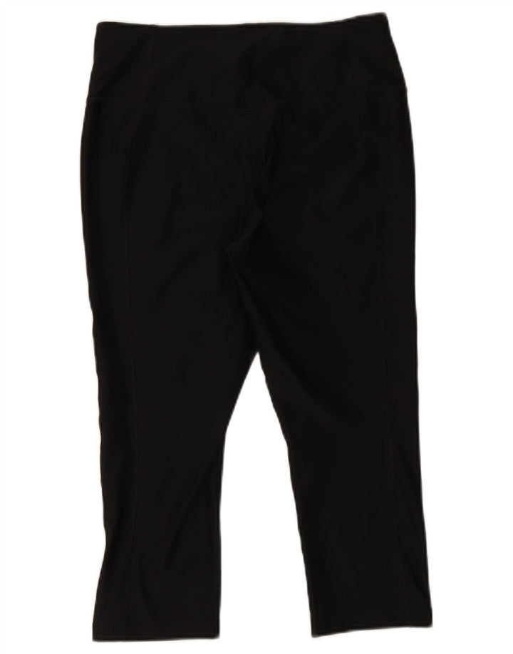 Nike Ženske Dri Fit Capri Leggings UK 14 Srednje crni poliester