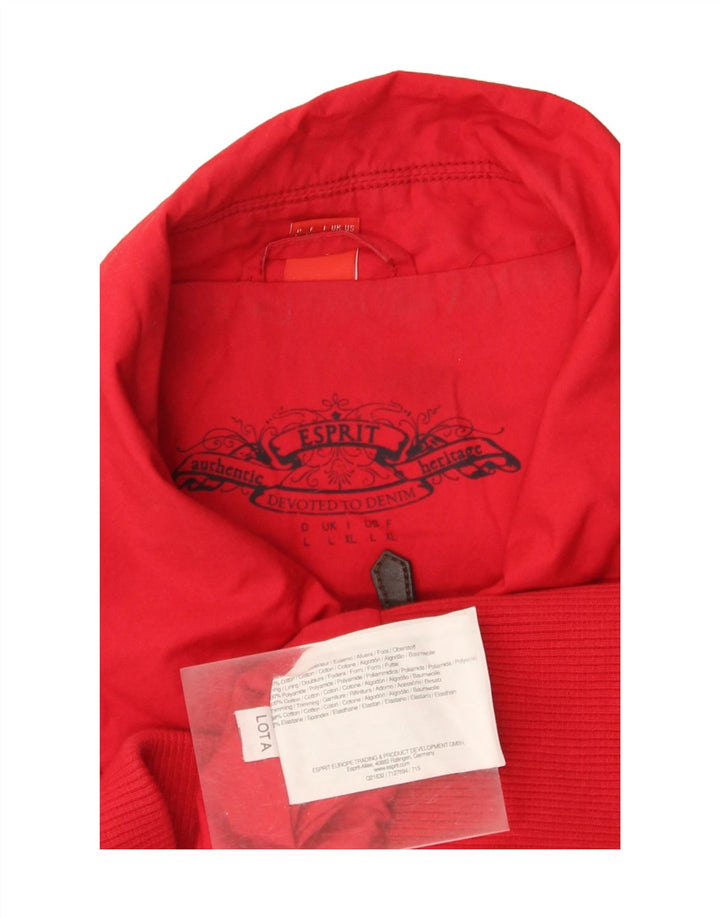Esprit ženska vojna jakna UK 14 veliki crveni pamuk