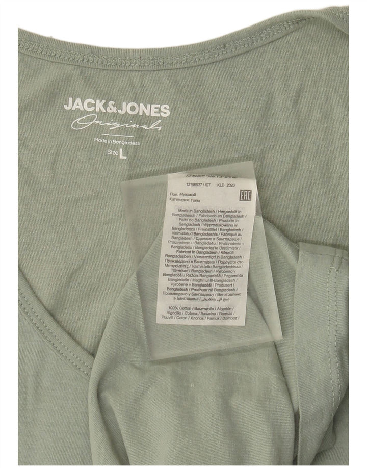 Jack & Jones muški grafički prsluk Veliki zeleni pamuk