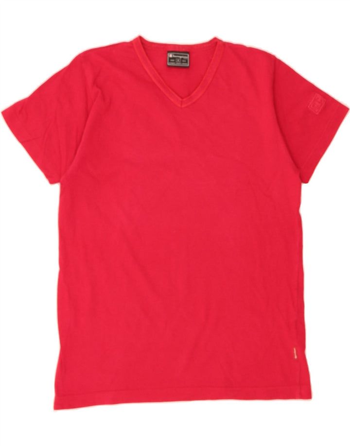 CHAMPION Womens T-Shirt Top UK 12 Medium Red Cotton Vintage Champion and Second-Hand Champion from Messina Hembry 