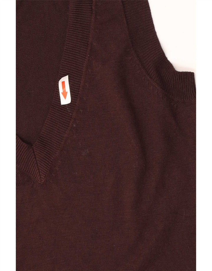 Zara ženski prsluk UK 10 Small Brown Viskoza