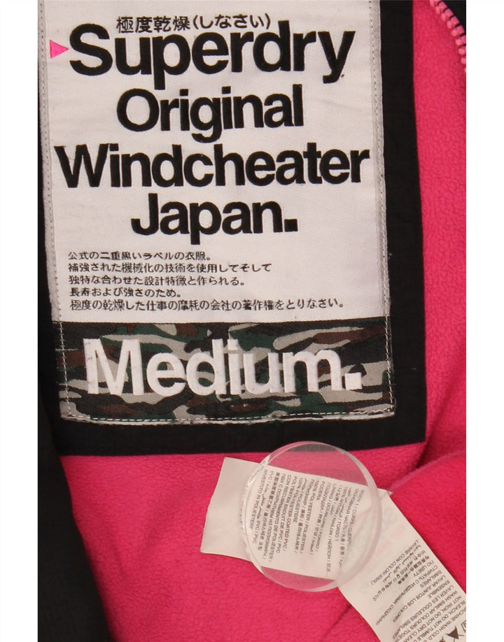 Superdry ženska jakna s grafičkom vjetrovkom UK 14 srednje crna