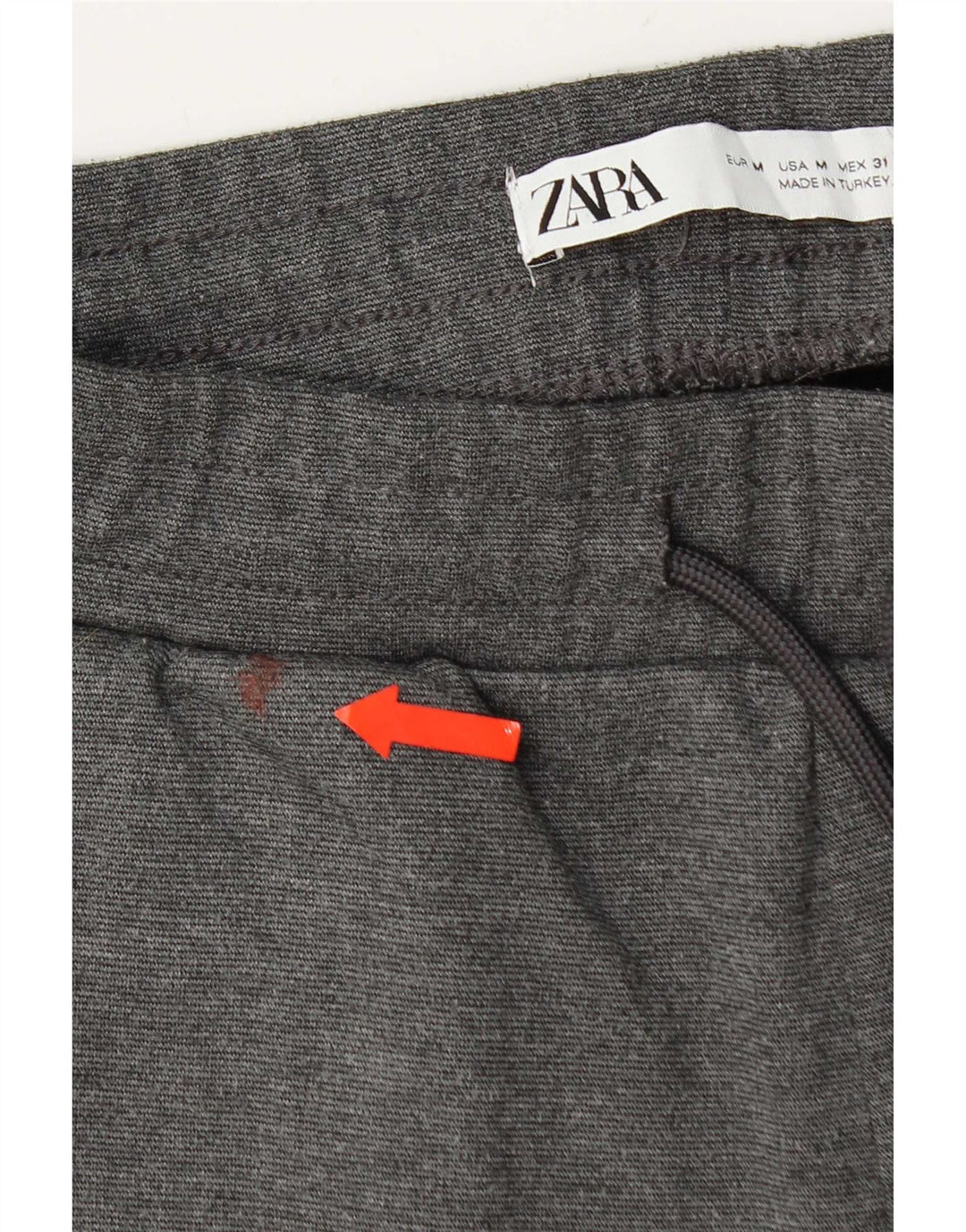 Zara muške trenirke Hlače Joggers srednje sivi poliester