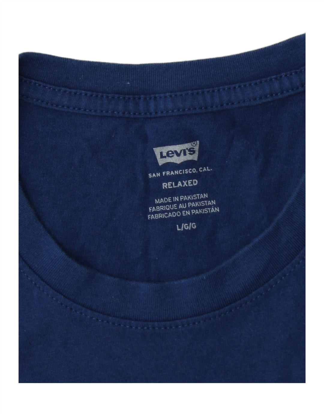 LEVI'S muška opuštena velika majica kratkih rukava s motivima tamnoplava