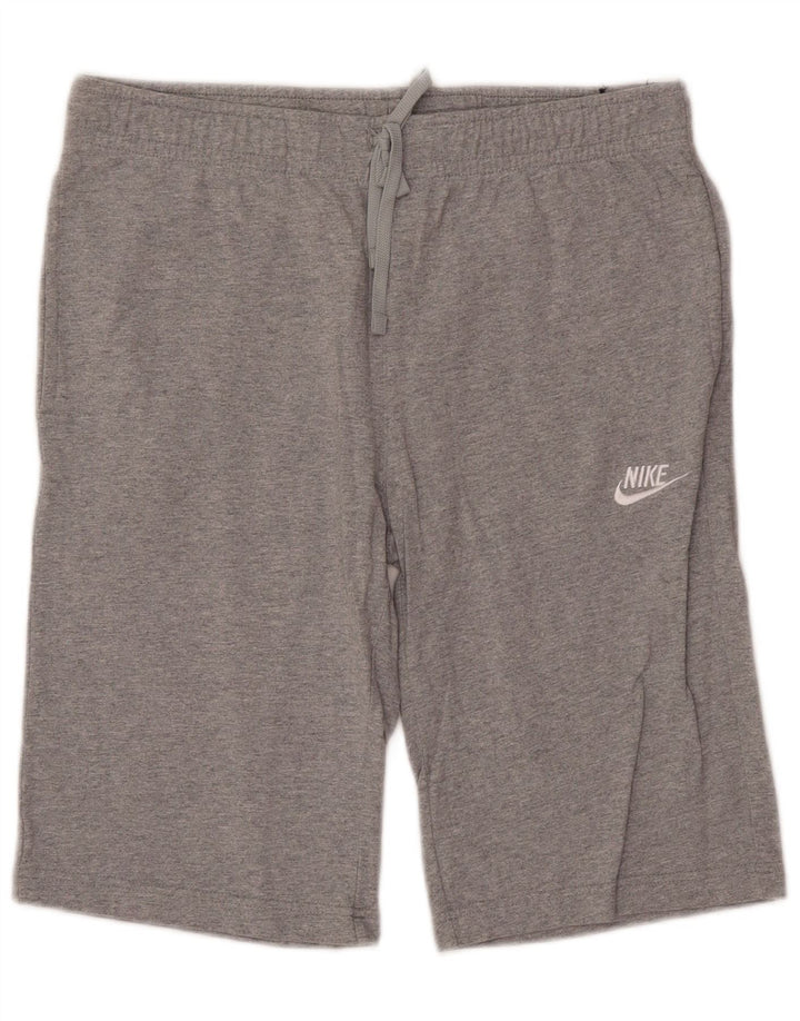 NIKE Muške sportske kratke hlače, srednje sivi flekasti pamuk