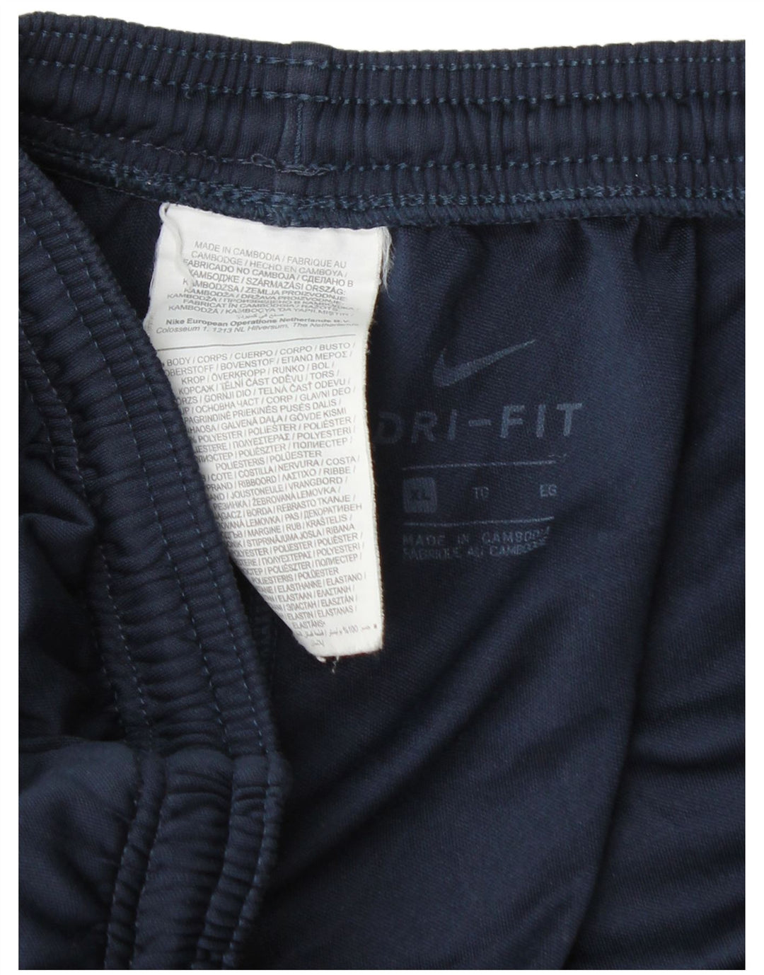 Nike muške Dri Fit hlače za trenirku XL tamnoplavi poliester