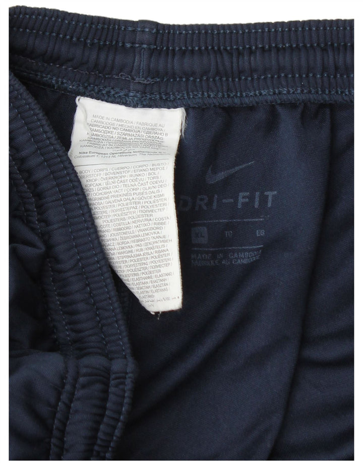 Nike muške Dri Fit hlače za trenirku XL tamnoplavi poliester