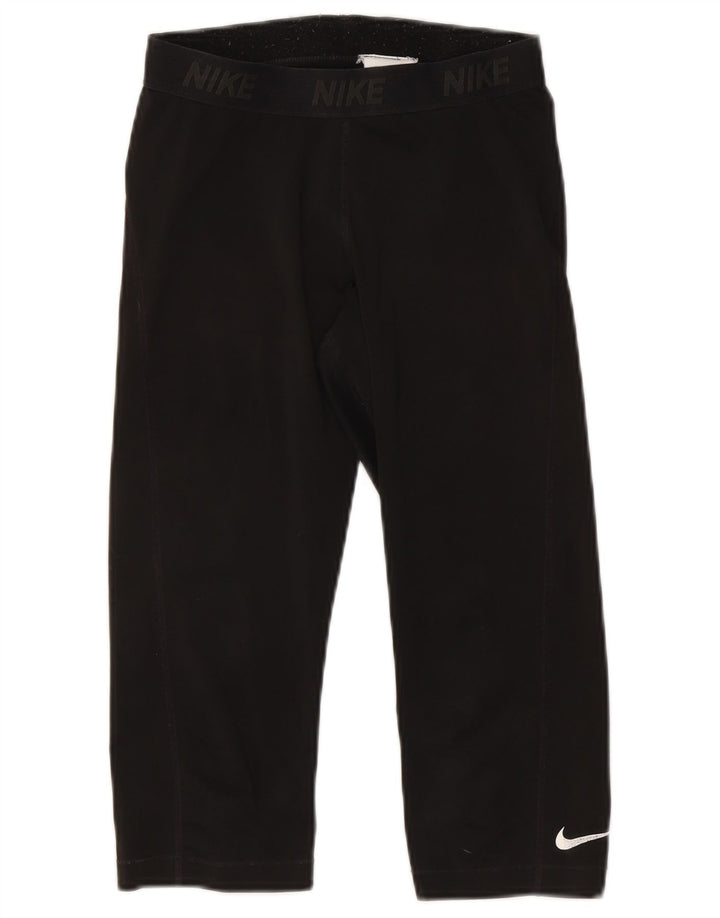 Nike ženske Graphic Capri tajice UK 12 Srednji crni poliester