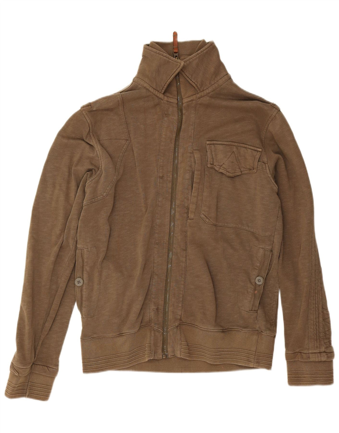 Fat Face muška trenirka, gornja jakna, srednji kaki pamuk