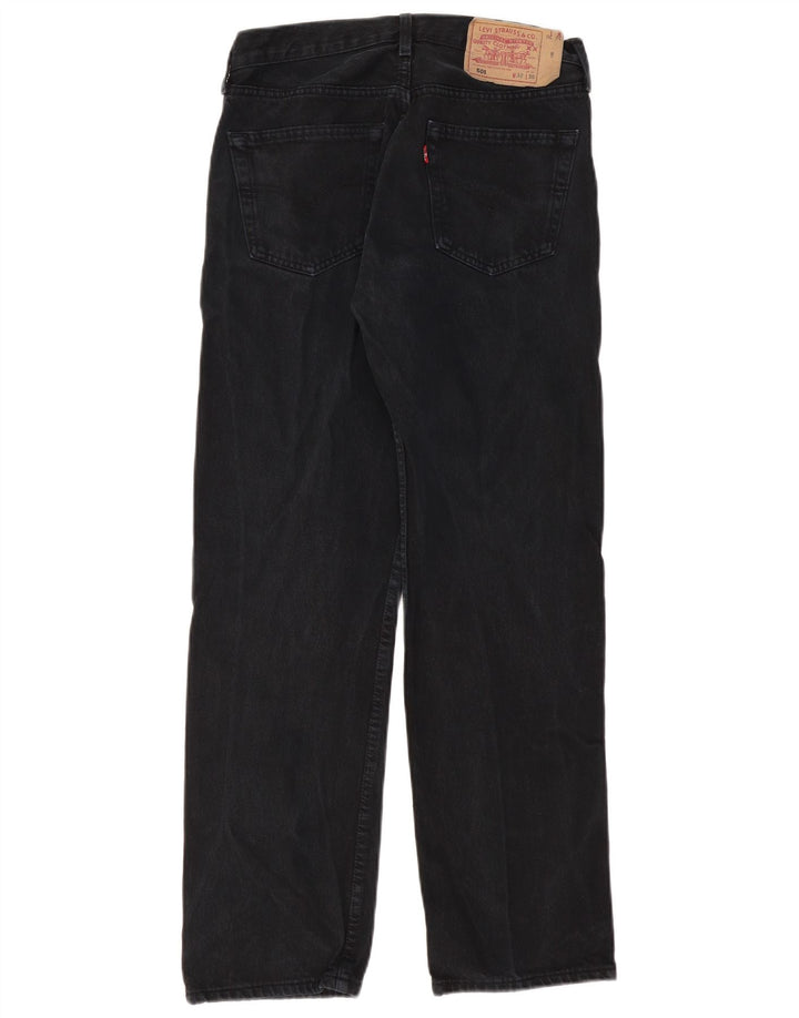 Levi's ženske ravne traperice 501 W32 L30 crni pamuk