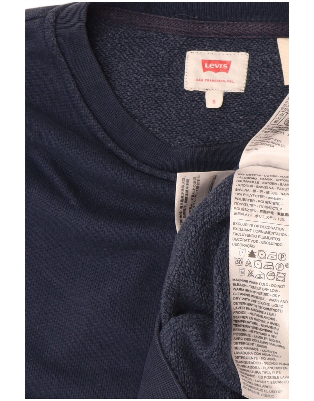 LEVI'S muški džemperi mali tamnoplavi pamuk