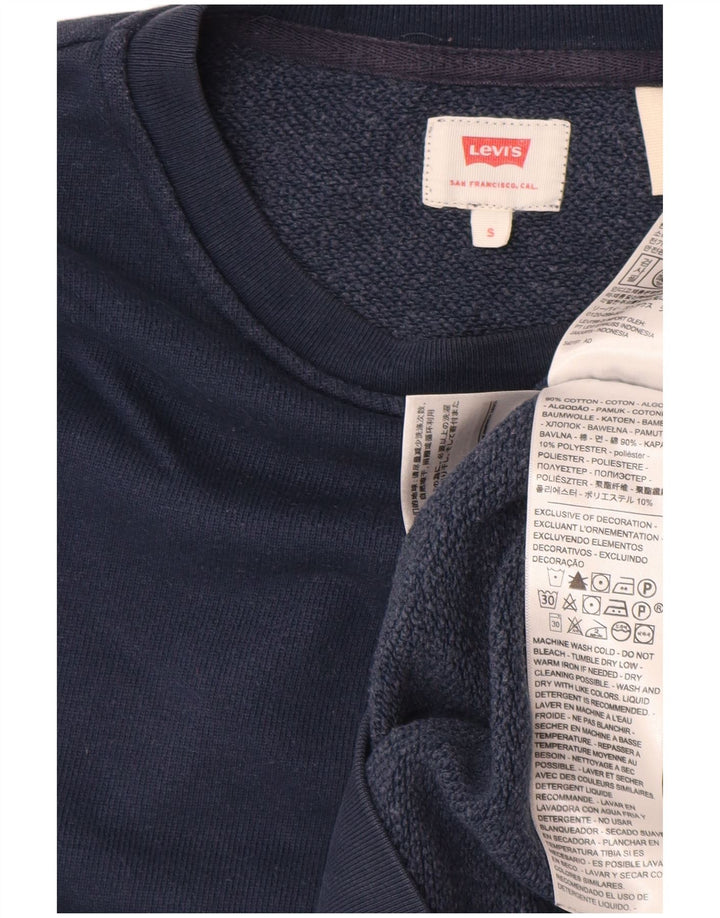 LEVI'S muški džemperi mali tamnoplavi pamuk