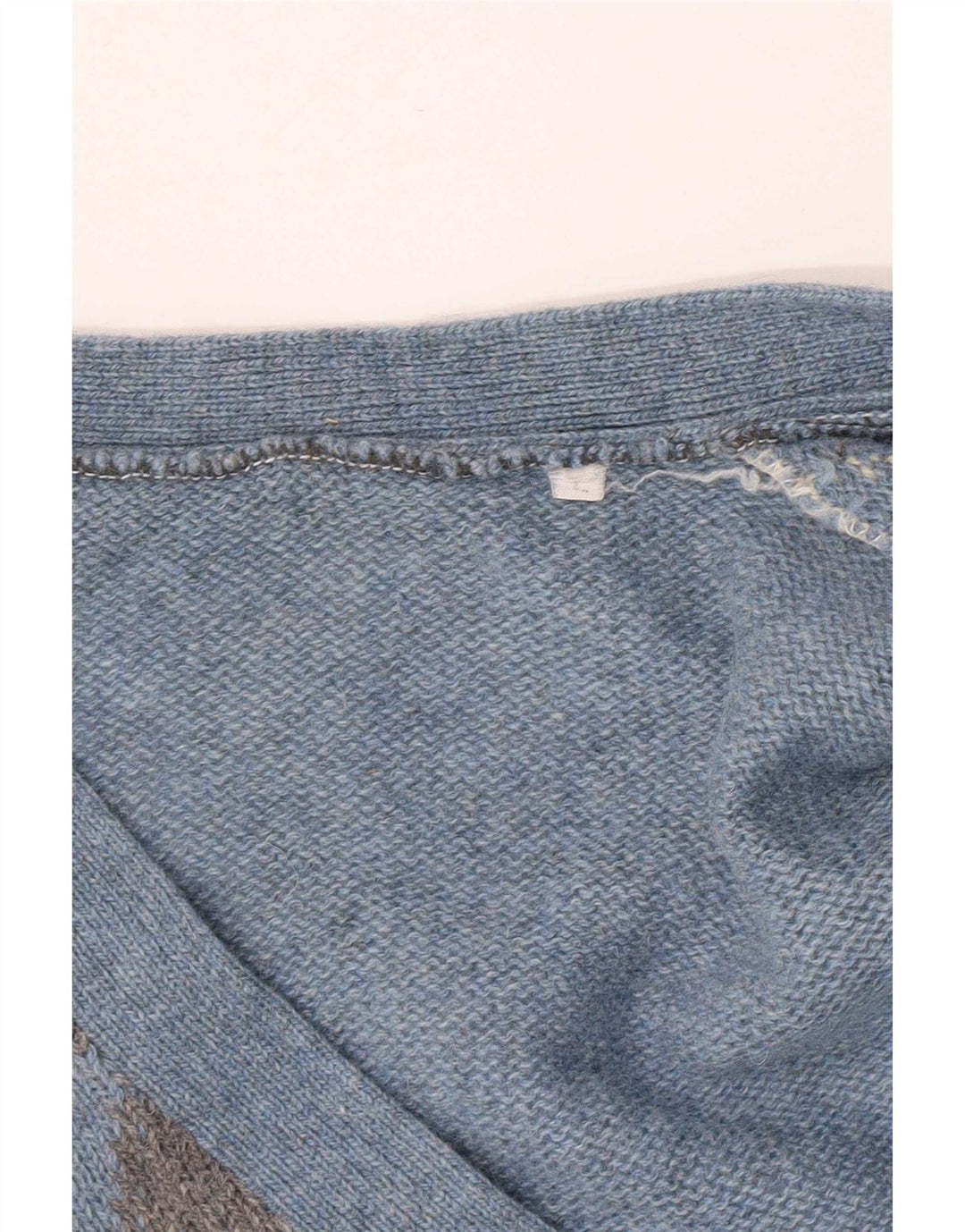 Vintage muški kardigan pulover Large Blue Argyle/Diamond