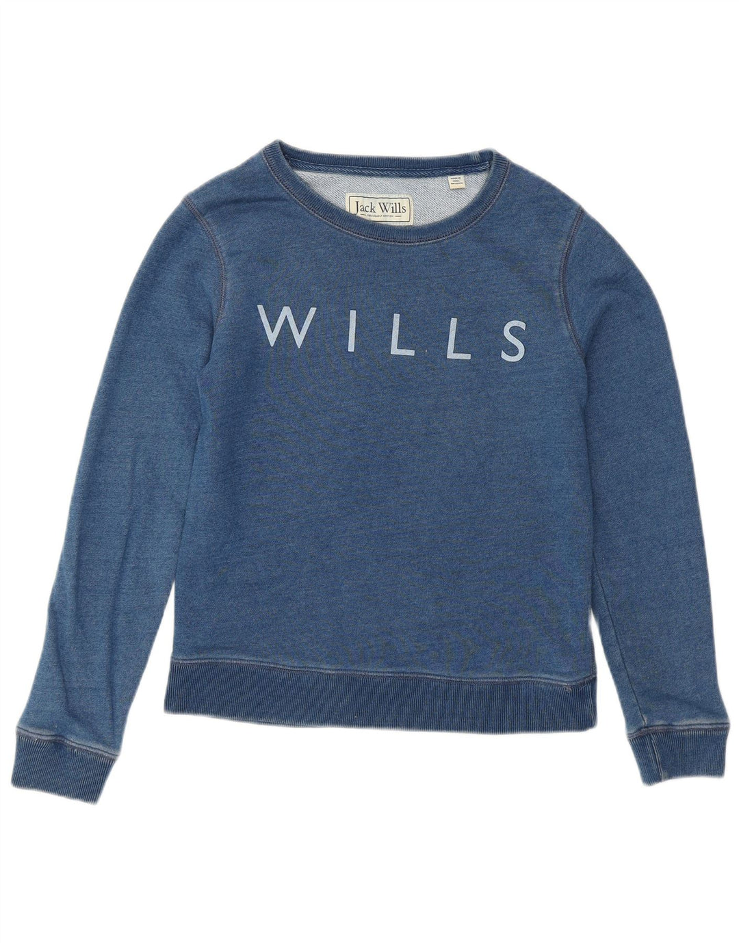 JACK WILLS Ženska majica s grafičkim motivima, UK 6 XS, plavi pamuk