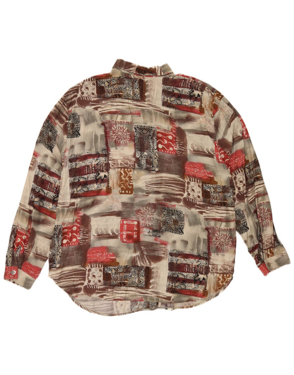 Vintage ženska prevelika košulja bluza IT 48 XL Raznobojni patchwork