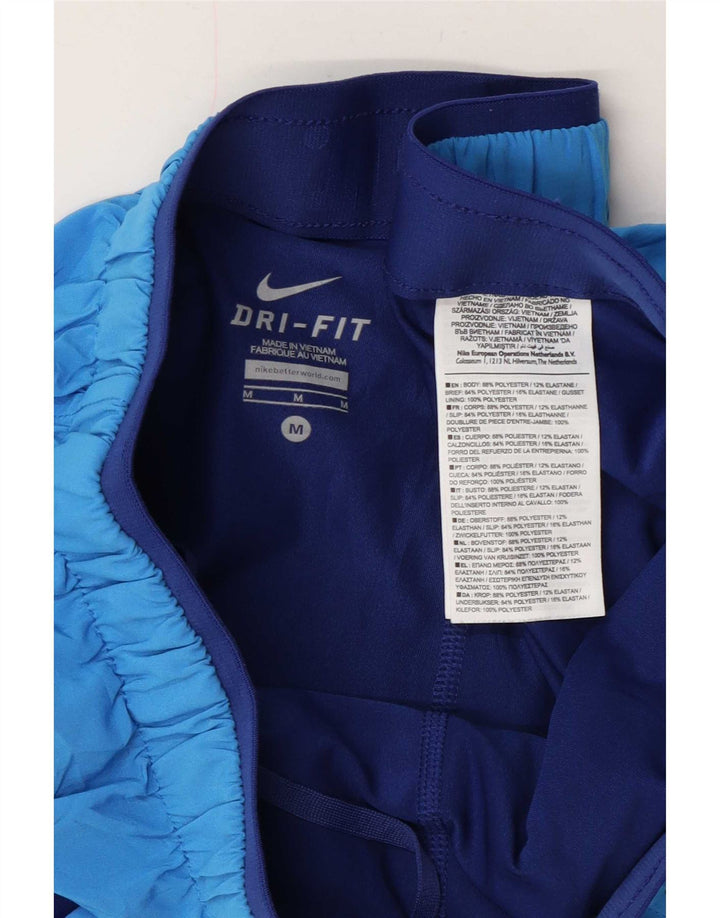 Nike ženske kratke sportske hlače Dri Fit UK 12 Srednje plavi poliester