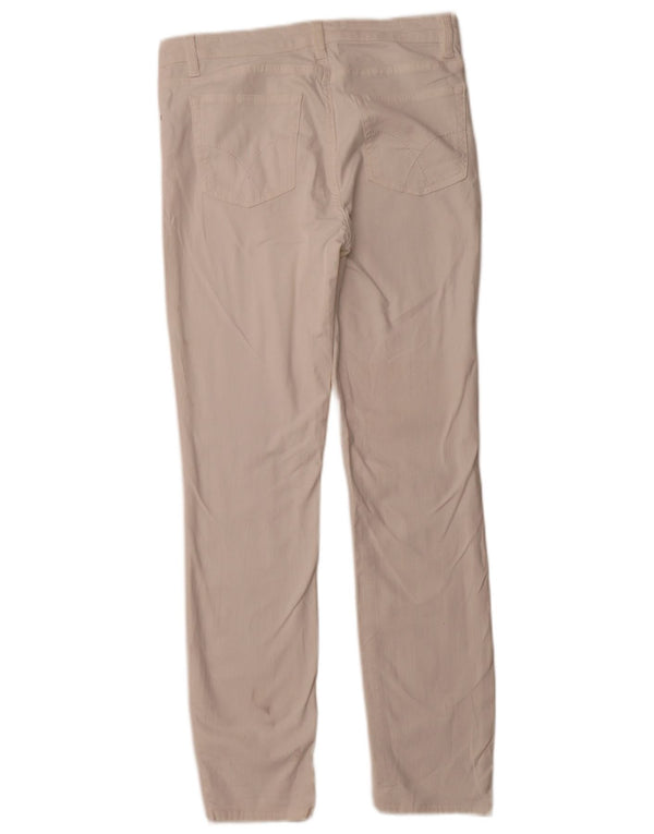 CREW CLOTHING Ženske uske ležerne hlače UK 12 Srednje W30 L29 Bijele