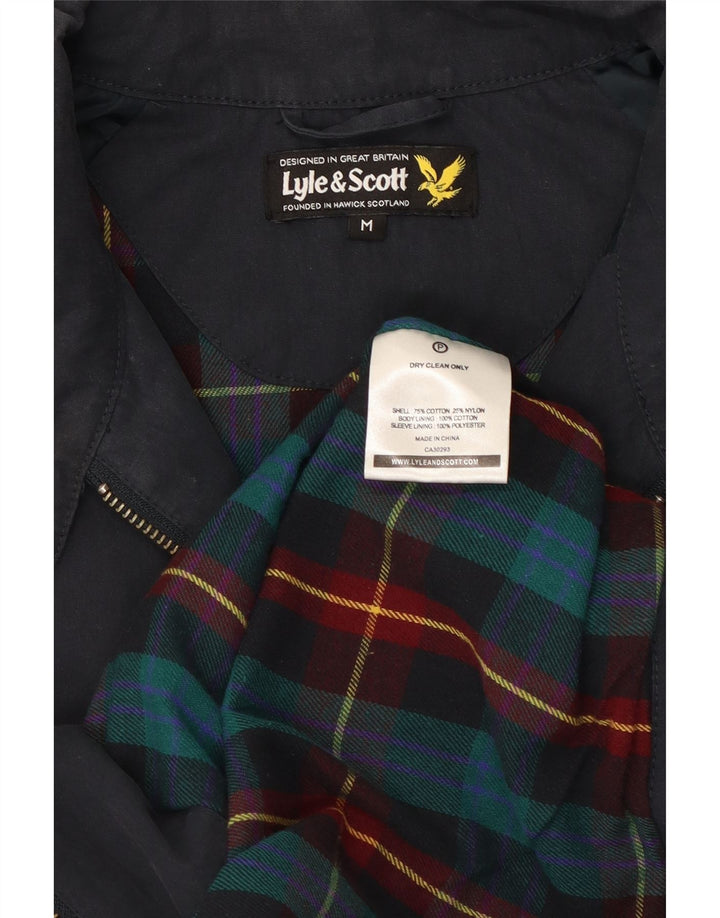 Muška bomber jakna Lyle & Scott UK 38 Srednje tamnoplavi pamuk
