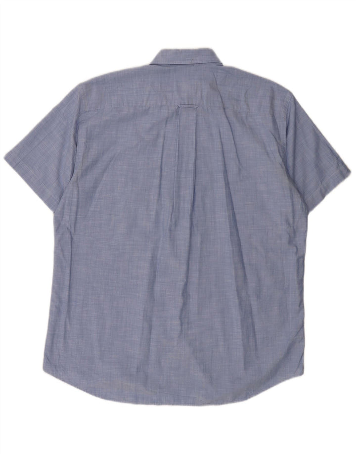 LACOSTE Muška košulja kratkih rukava Veličina 40 srednje plavi pamuk